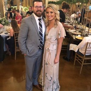 Show Me Your MuMu Audrey dress in bouquet toss